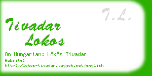 tivadar lokos business card